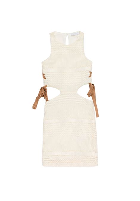 Abito con apertura laterale Lù-Lù BY MISS GRANT | LL4265LATTE